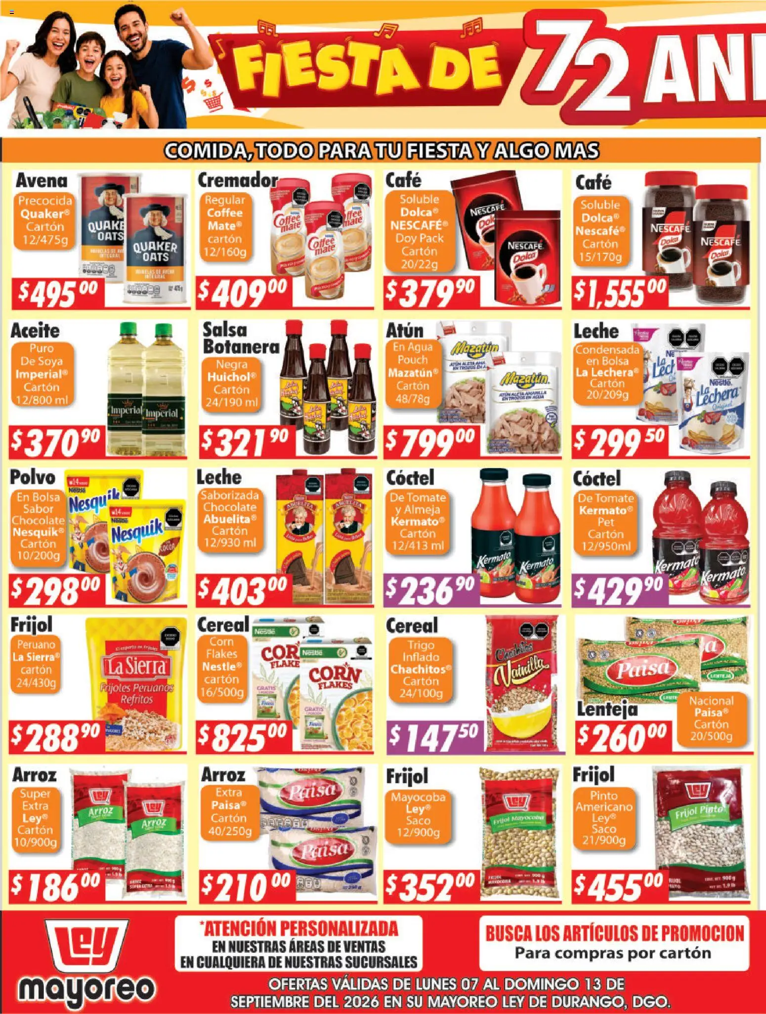 Vista previa las ofertas de la tienda Casa Ley - Casa Ley folleto Durango desde el 07/09/2026 