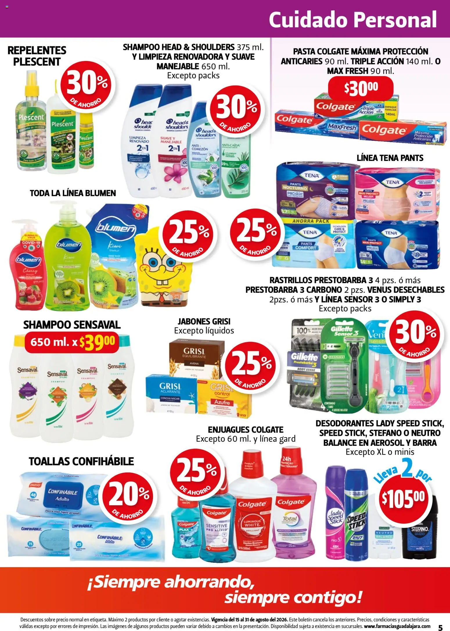 Vista previa las ofertas de la tienda Farmacia Guadalajara - Farmacia Guadalajara catálogo desde el 15/08/2026 