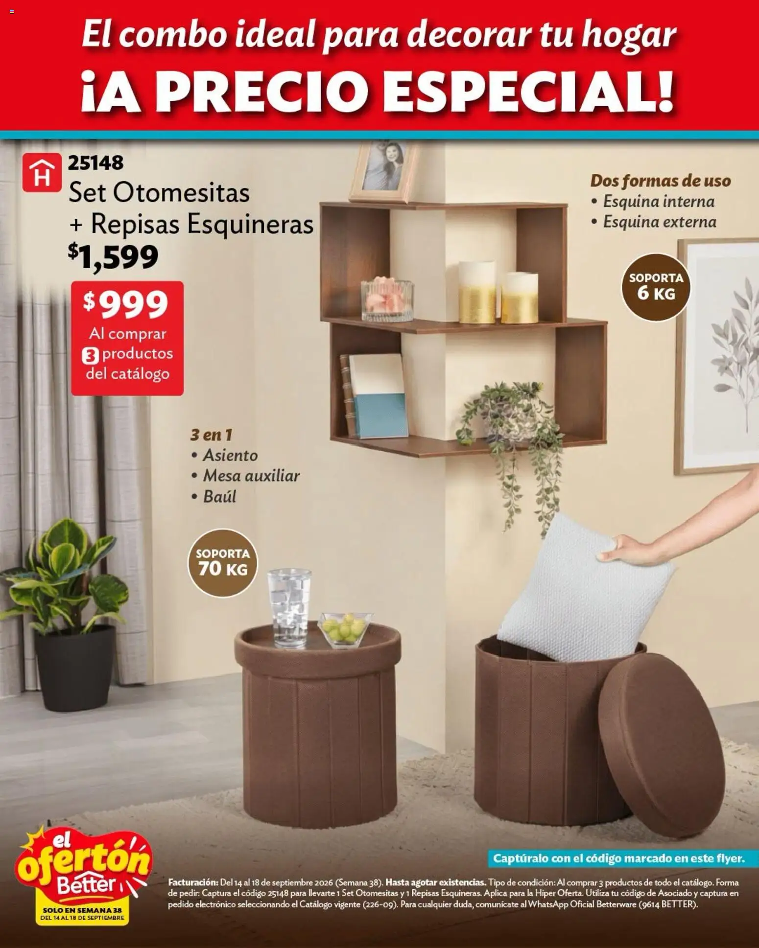 Vista previa las ofertas de la tienda Betterware - Betterware catálogo El Ofertón desde el 14/09/2026 