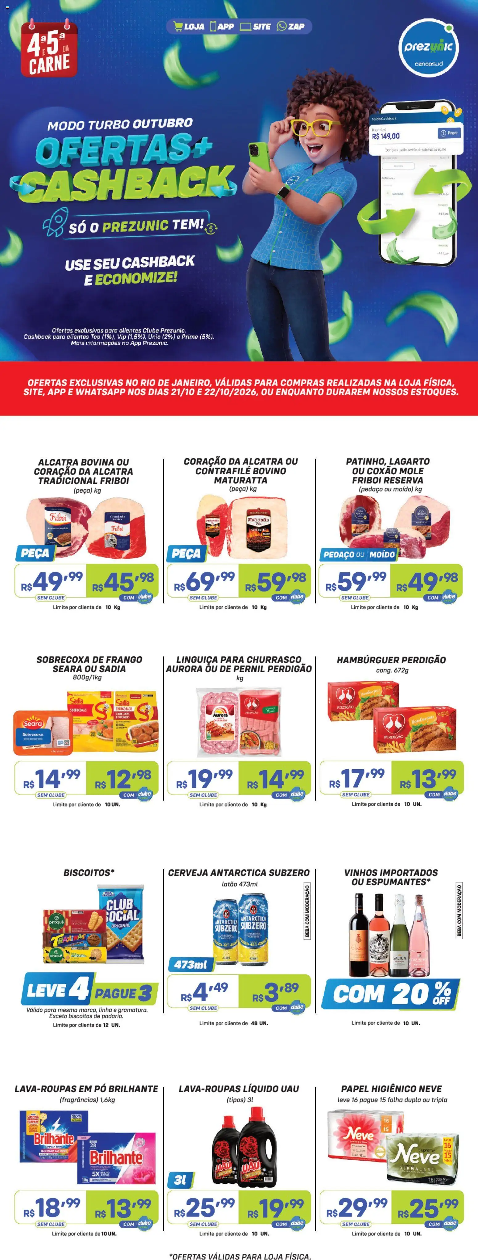 Pré-Visualização do folheto "Prezunic ofertas" da loja Prezunic válido a partir de 21/10/2026