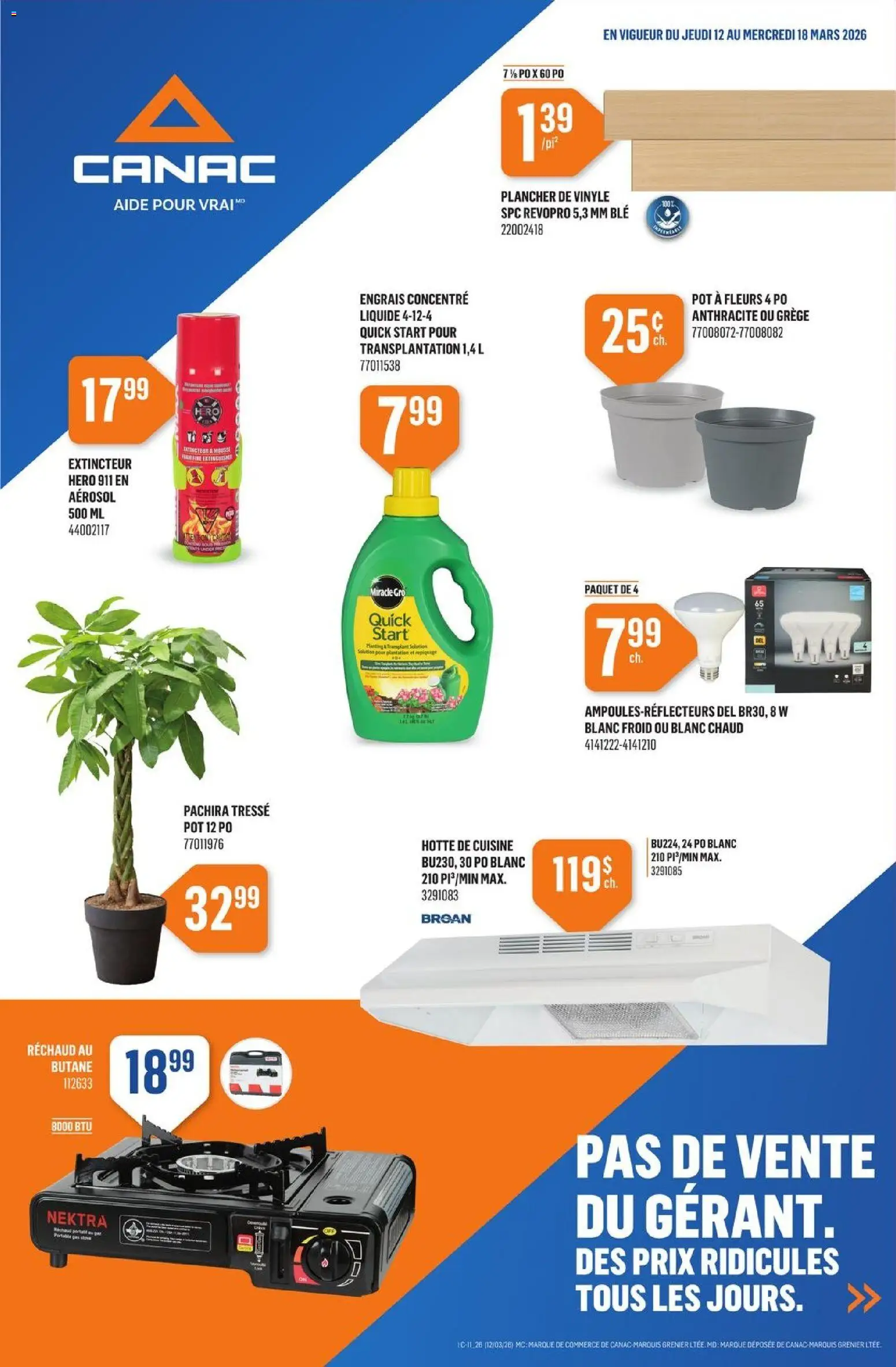 Preview of leaflet Canac circulaire from shop Canac is valid from Mar 12, 2026