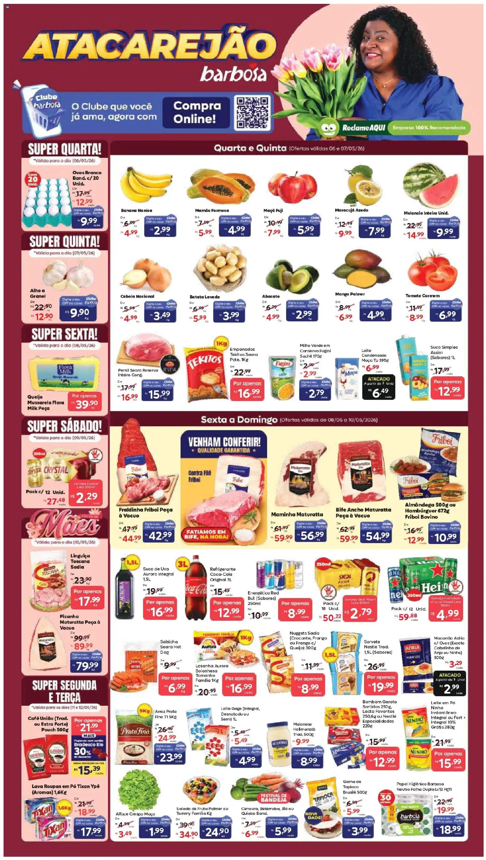 Pré-Visualização do folheto "Barbosa Supermercados ofertas Atacarejão" da loja Barbosa Supermercados válido a partir de 06/05/2026