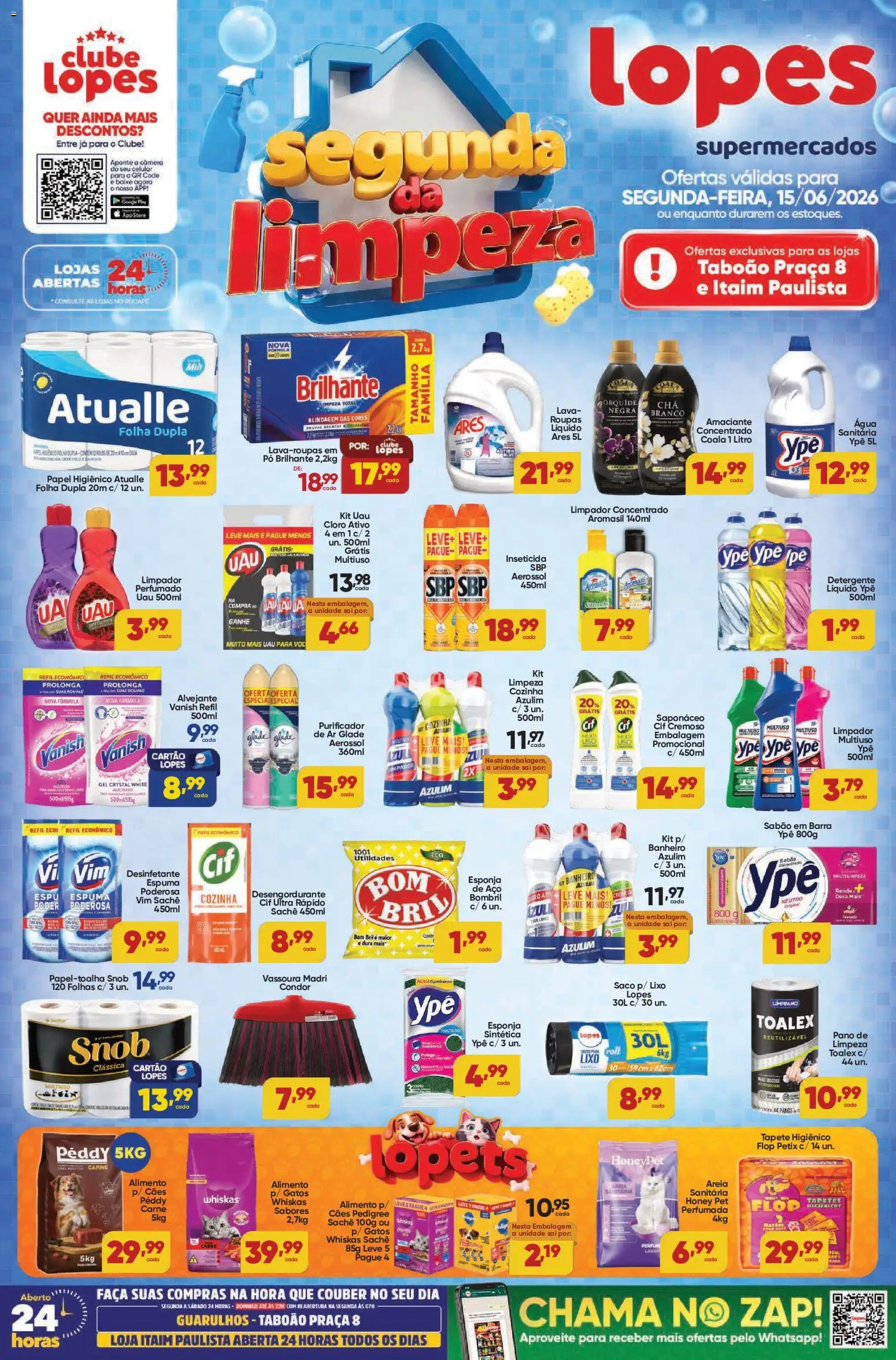 Pré-Visualização do folheto "Lopes Supermercados - Ofertas da semana" da loja Lopes Supermercados válido a partir de 15/06/2026