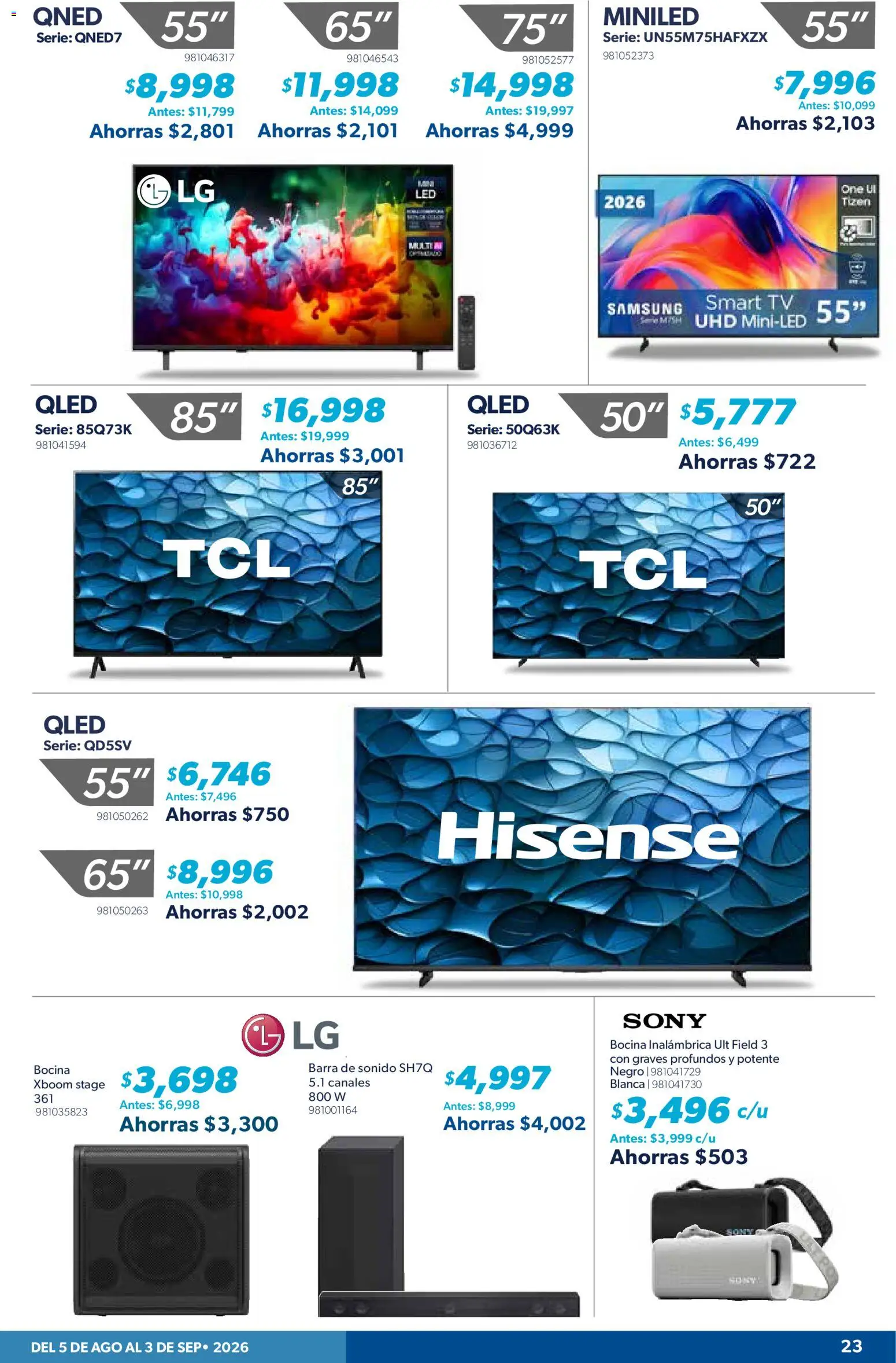 Vista previa las ofertas de la tienda Sam's Club - Sam's Club catálogo desde el 05/08/2026 
