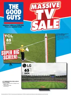 Preview of catalogue The Good Guys Massive TV Sale from shop The Good Guys valid 16/09/2026
