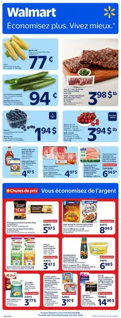 Un aperçu du dépliant Walmart circulaire du magasin Walmart est valide à partir 23 juill. 2026
