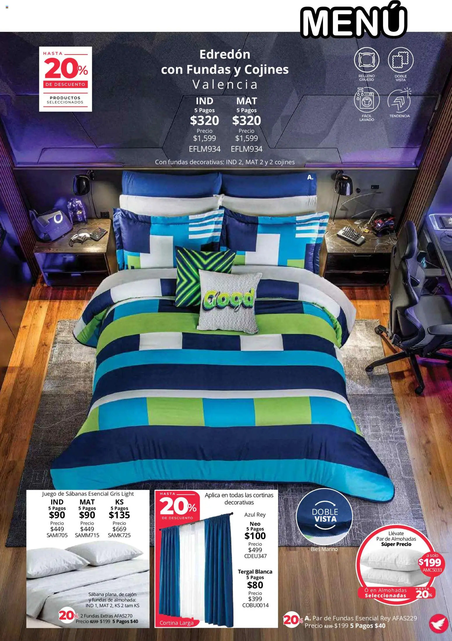 Vista previa las ofertas de la tienda Colchas Concord - Colchas Concord catálogo desde el 01/08/2026 - Juego, Almohada, Sabanas, Cortinas