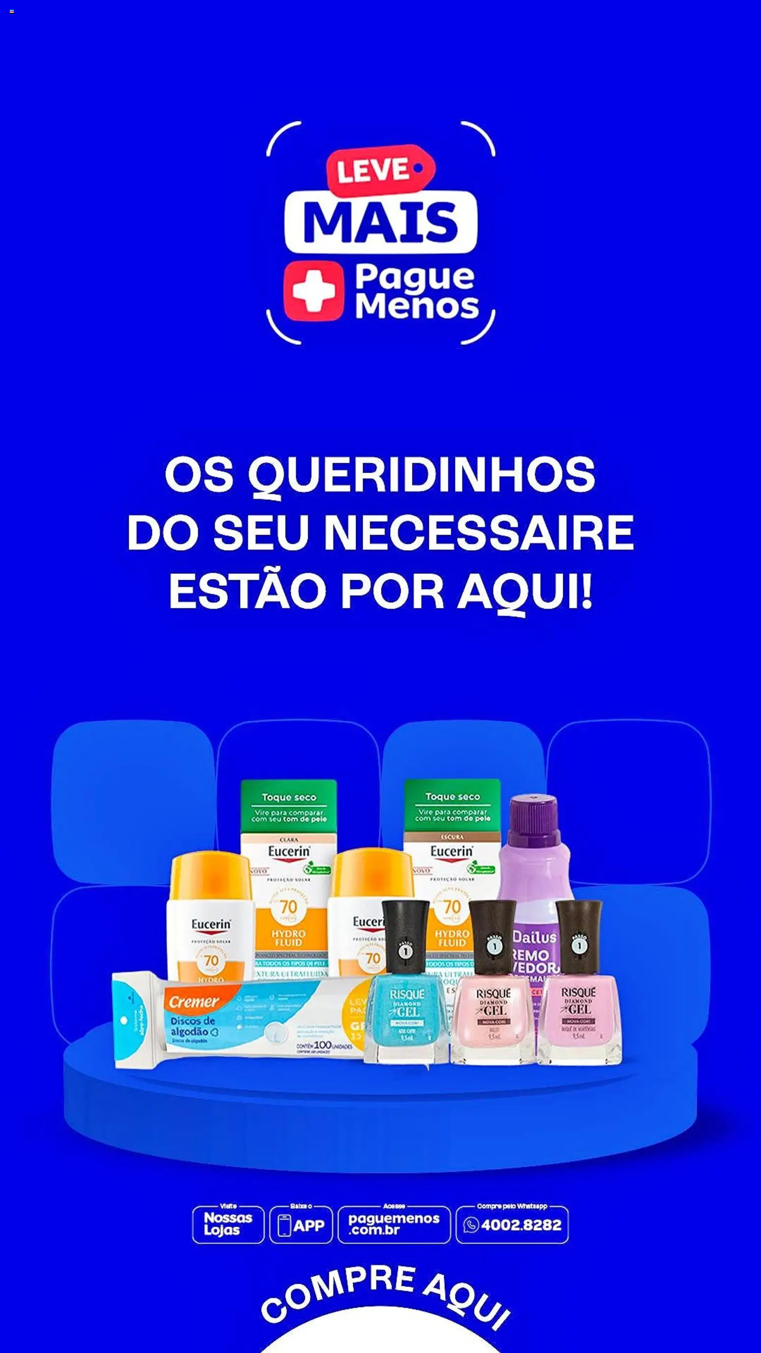 Pré-Visualização do folheto "Pague Menos - Catálogo atual" da loja Pague Menos válido a partir de 17/08/2026 - Necessaire, Algodão