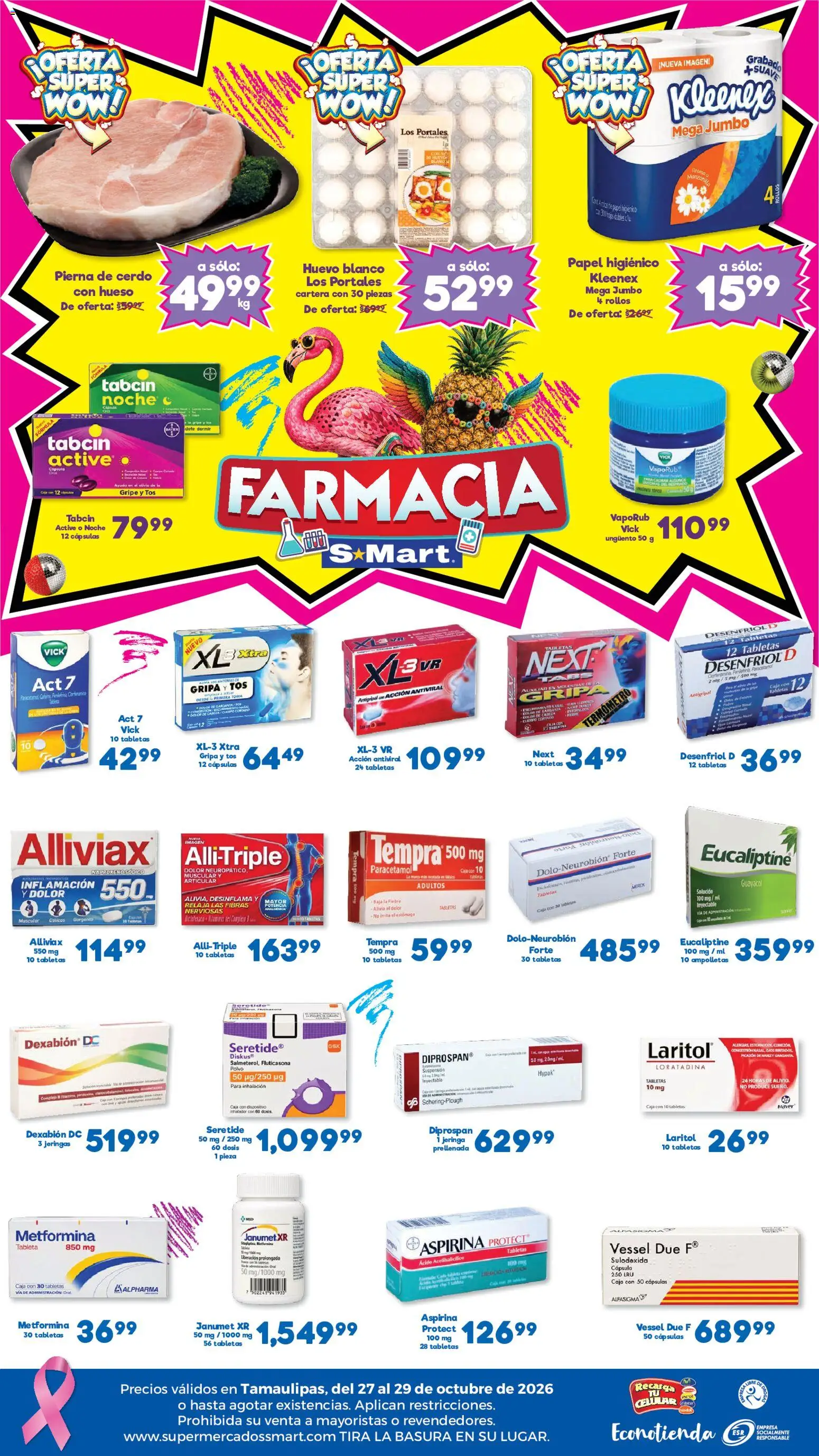 Vista previa las ofertas de la tienda S-Mart - S-Mart folleto Nuevo Laredo desde el 27/10/2026 