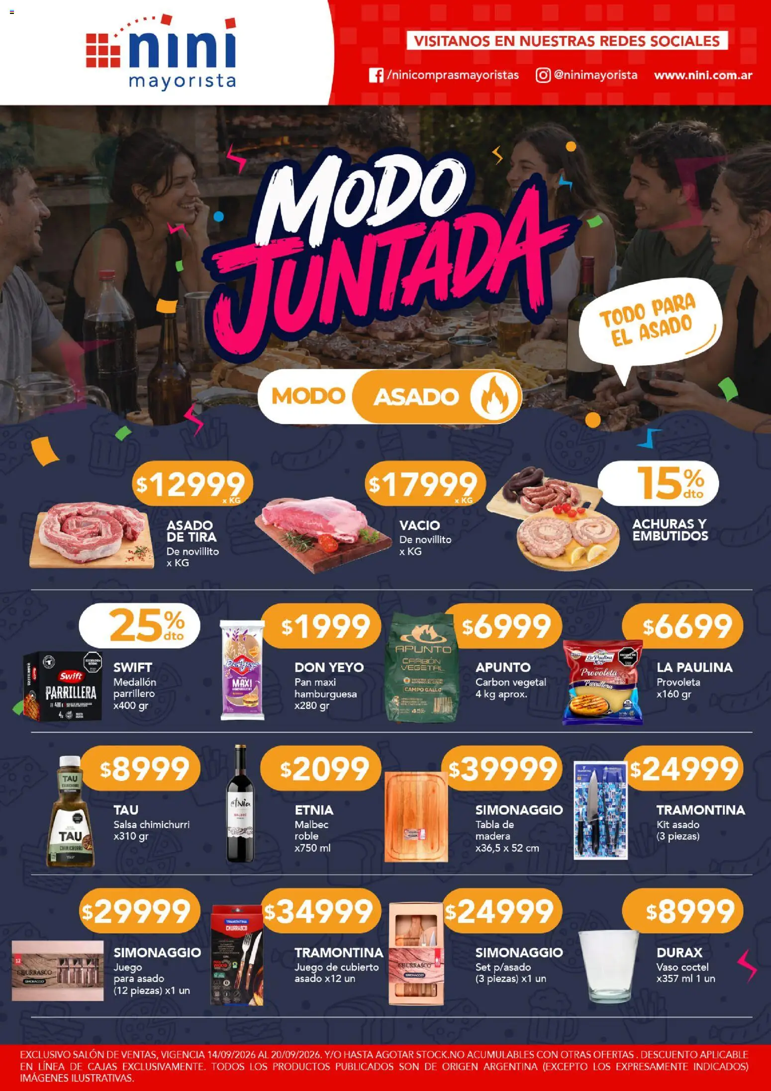 Vista previa del folleto de la tienda NINI Mayorista válido desde el 14/09/2026 