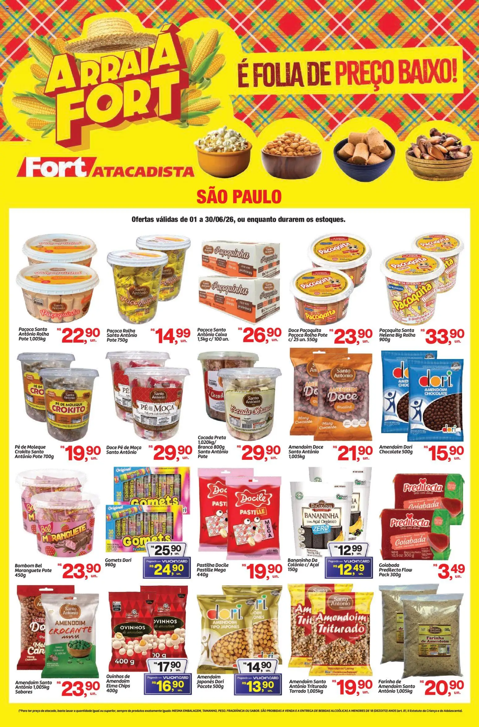Pré-Visualização do folheto "Fort Atacadista ofertas Arraiá" da loja Fort Atacadista válido a partir de 01/06/2026