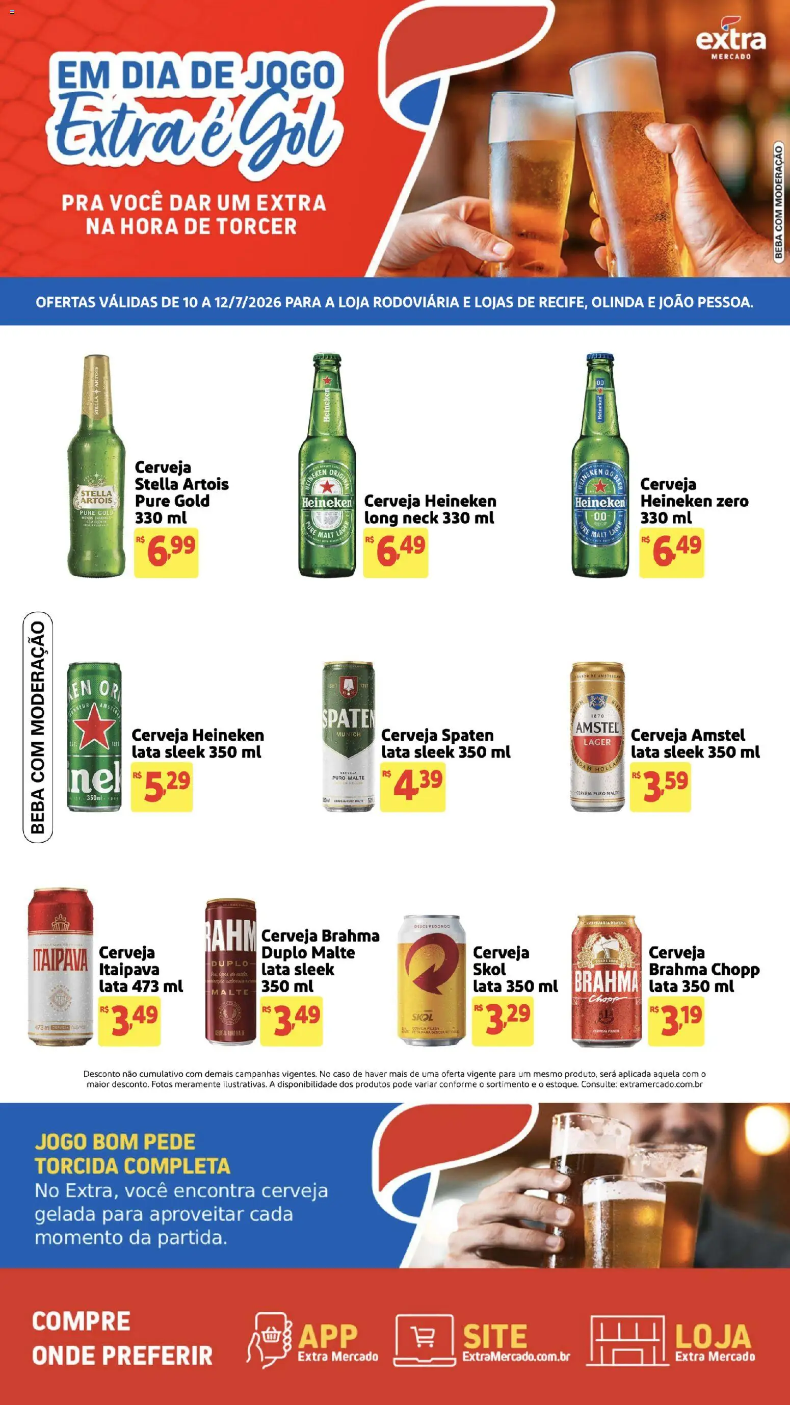Pré-Visualização do folheto "Extra ofertas de Mercado Viral Gol" da loja Extra válido a partir de 10/07/2026