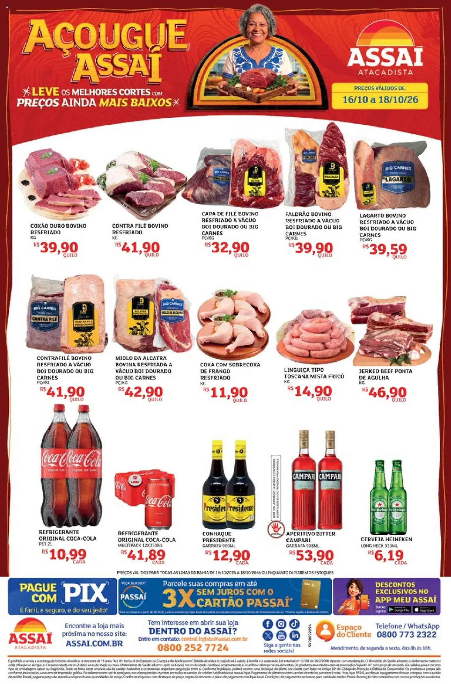 Pré-Visualização do folheto "Assaí Atacadista ofertas - BA" da loja Assaí Atacadista válido a partir de 16/10/2026