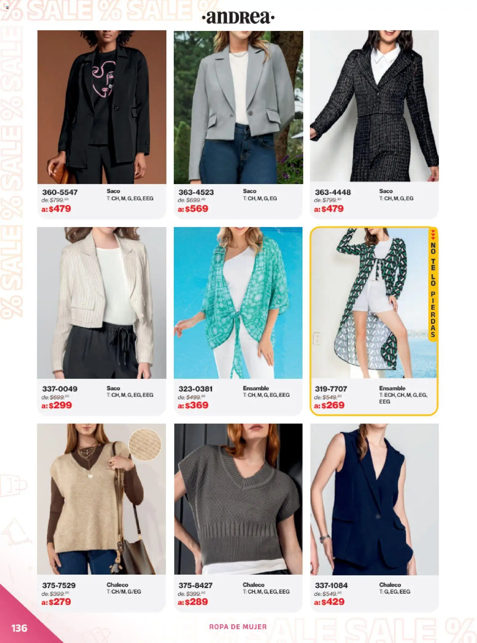 Vista previa las ofertas de la tienda Andrea - Catálogo Outlet desde el 21/12/2025 - Ropa, Chaleco