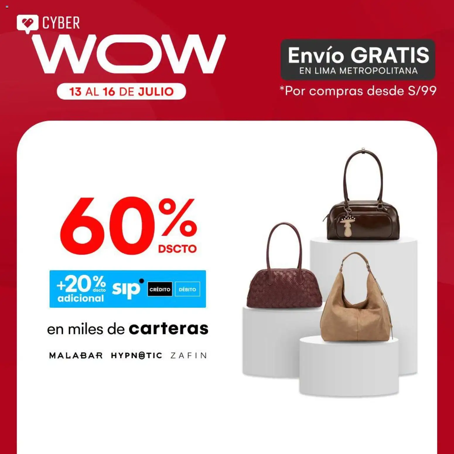 Vista previa de Oechsle Cyber Wow - Carteras de la tienda Oechsle válido desde 13/07/2026 - Lima