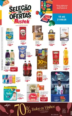 Pré-Visualização do folheto "Bistek Supermercados ofertas Seleção" da loja Bistek Supermercados válido a partir de 19/06/2026
