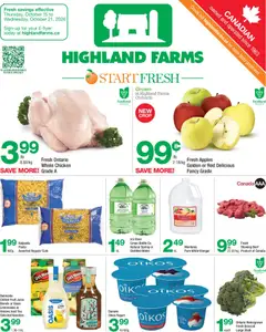 Preview of leaflet Highland Farms weekly flyer / circulaire from shop Highland Farms is valid from Oct 15, 2026