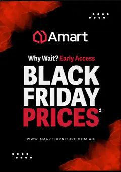 Preview of catalogue Amart Furniture Black Friday from shop Amart Furniture valid 23/10/2026
