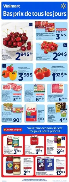 Un aperçu du dépliant Walmart circulaire du magasin Walmart est valide à partir 9 juill. 2026