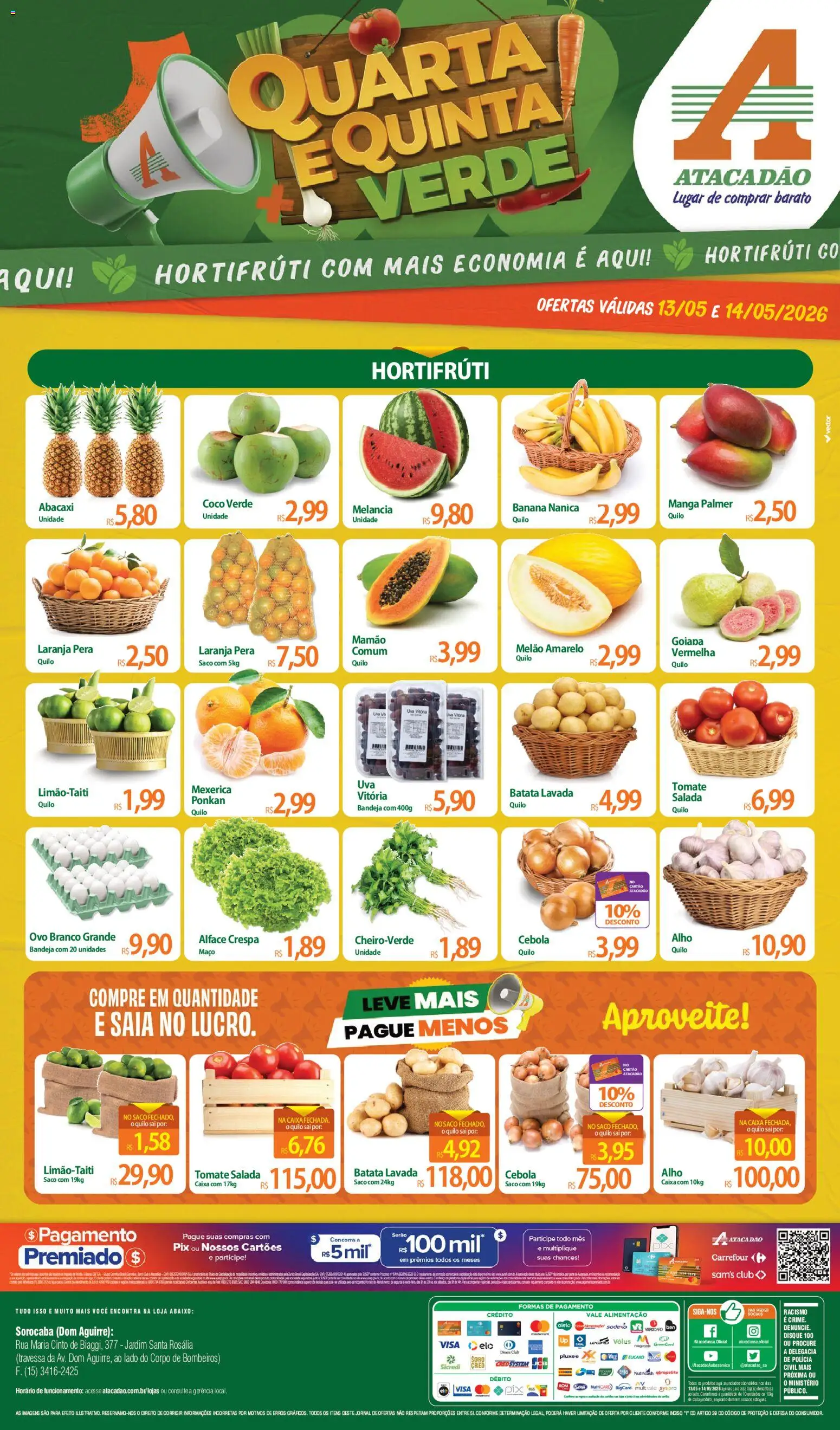 Pré-Visualização do folheto "Atacadão ofertas - SP" da loja Atacadão válido a partir de 13/05/2026