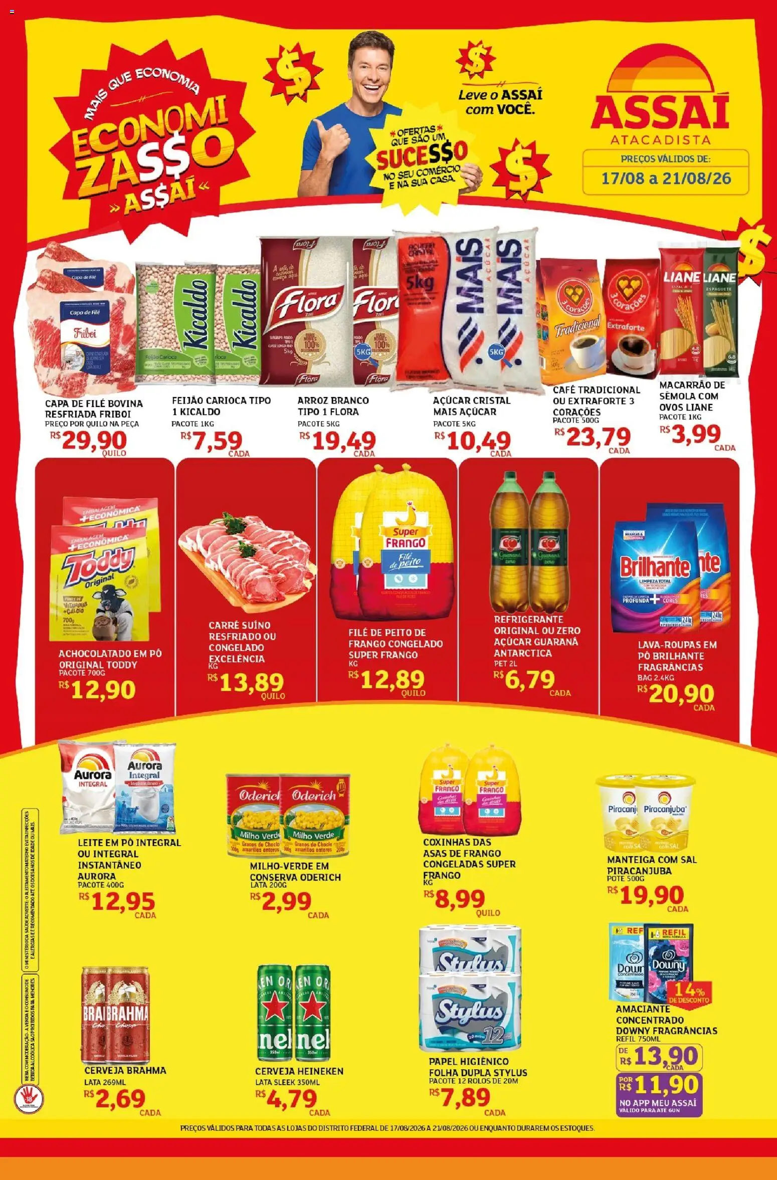 Pré-Visualização do folheto "Assaí Atacadista ofertas - DF" da loja Assaí Atacadista válido a partir de 17/08/2026