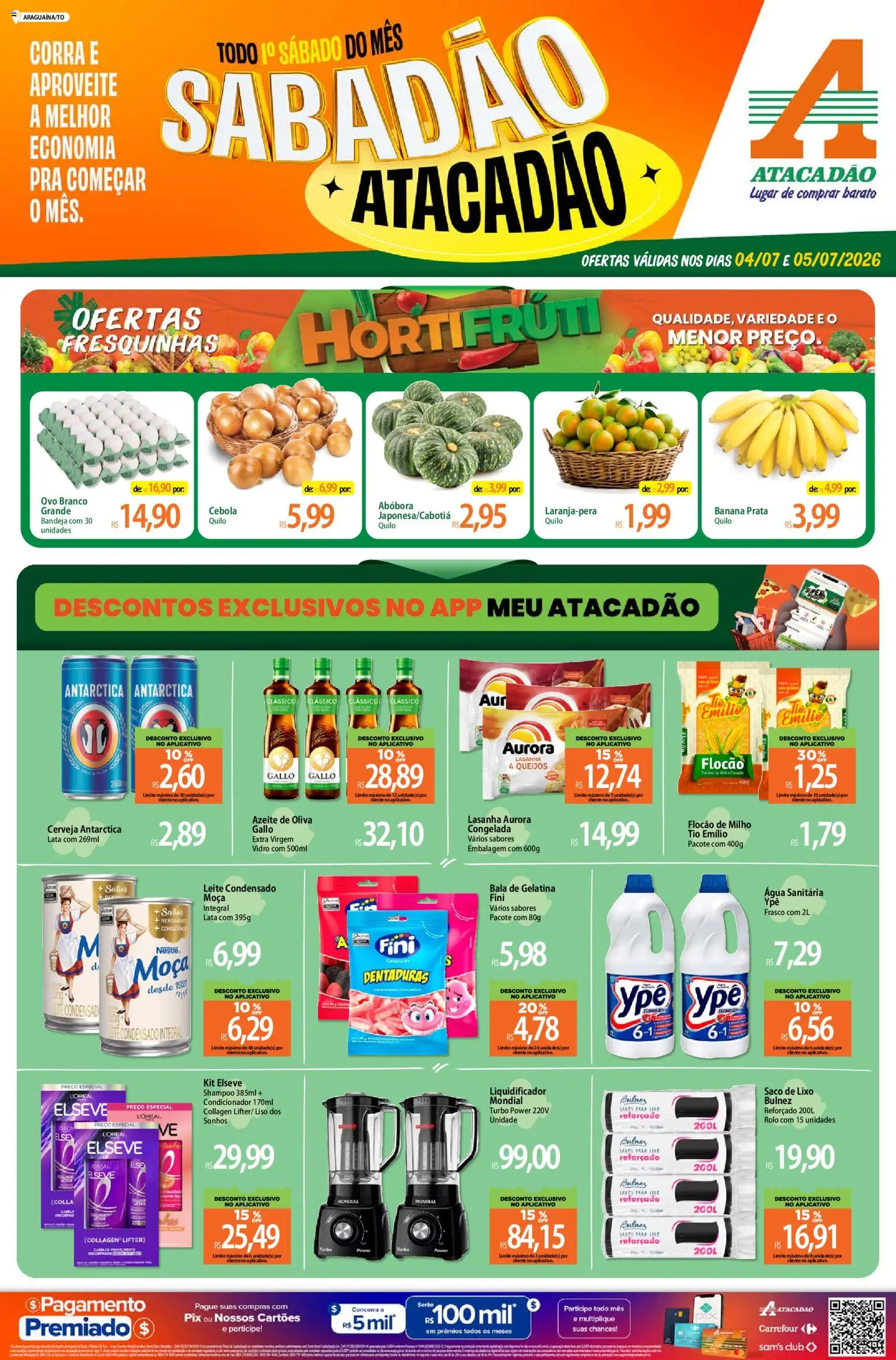 Pré-Visualização do folheto "Atacadão ofertas - TO" da loja Atacadão válido a partir de 04/07/2026