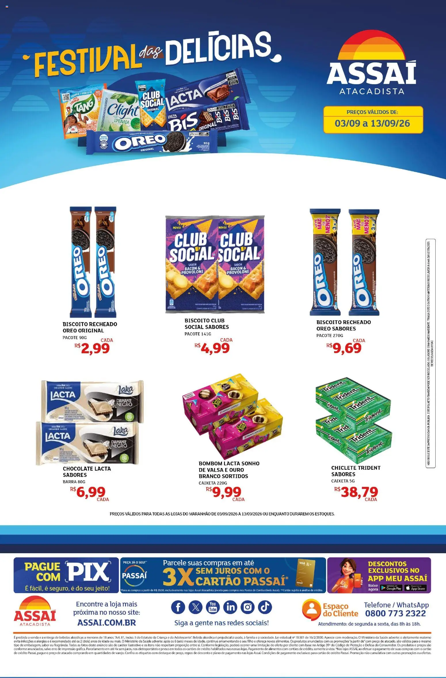 Pré-Visualização do folheto "Assaí Atacadista ofertas - MA" da loja Assaí Atacadista válido a partir de 03/09/2026