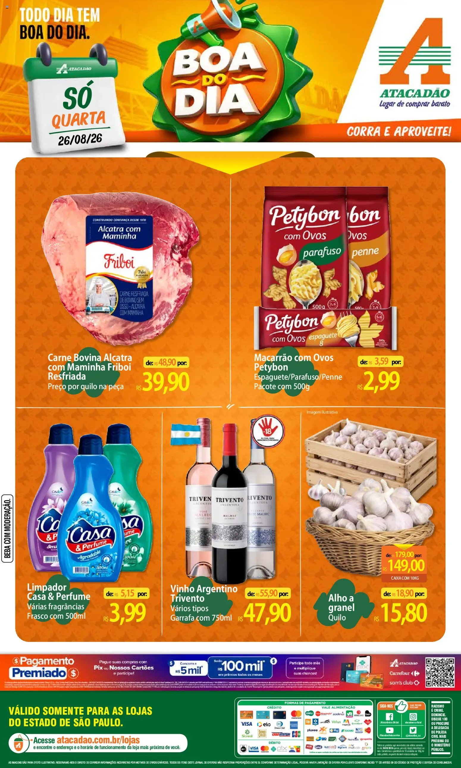 Pré-Visualização do folheto "Atacadão ofertas - SP" da loja Atacadão válido a partir de 26/08/2026
