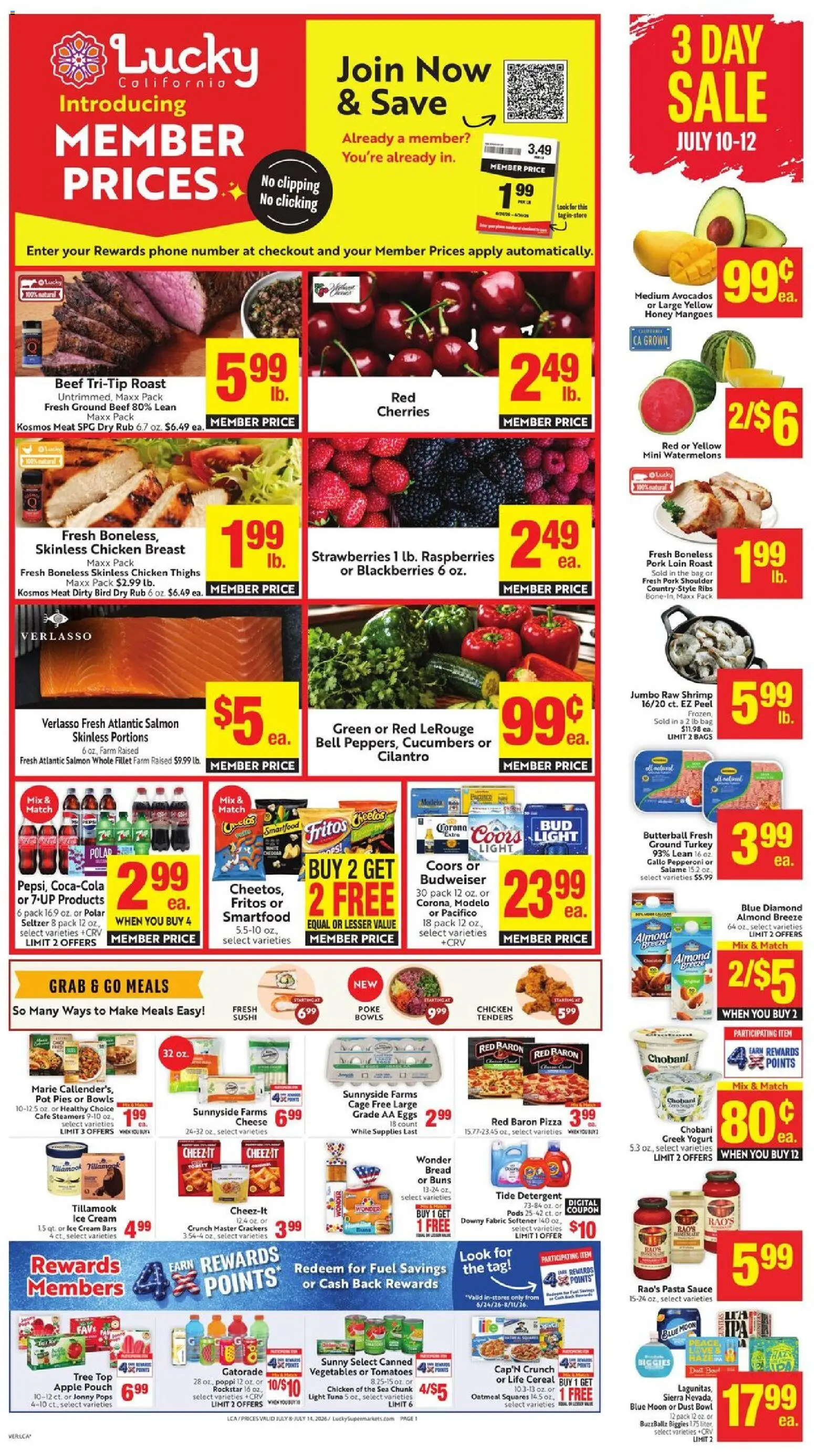 Ad Preview of Lucky Supermarkets Lucky Supermarkets Weekly Ad from 07/08/2026