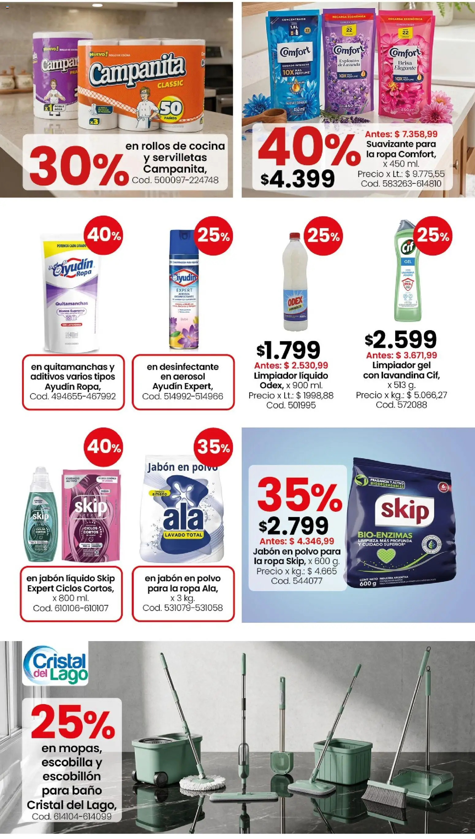 Vista previa del folleto de la tienda Coto válido desde el 17/08/2026 - Cocina, Ropa, Perfume, Suavizante, Rollos de cocina, Desinfectante, Polvo, Jabón en polvo