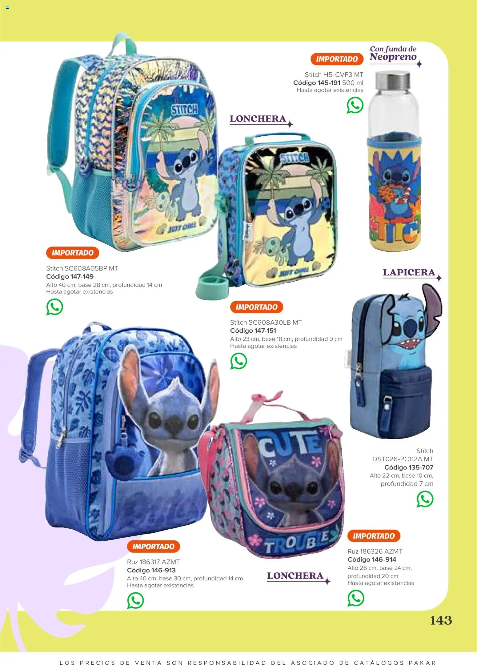 Vista previa las ofertas de la tienda SC Pakar - SC Pakar catálogo Niña desde el 31/07/2026 - Funda