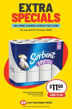 Preview of catalogue IGA Extra Specials NSW from shop IGA valid 21/10/2026