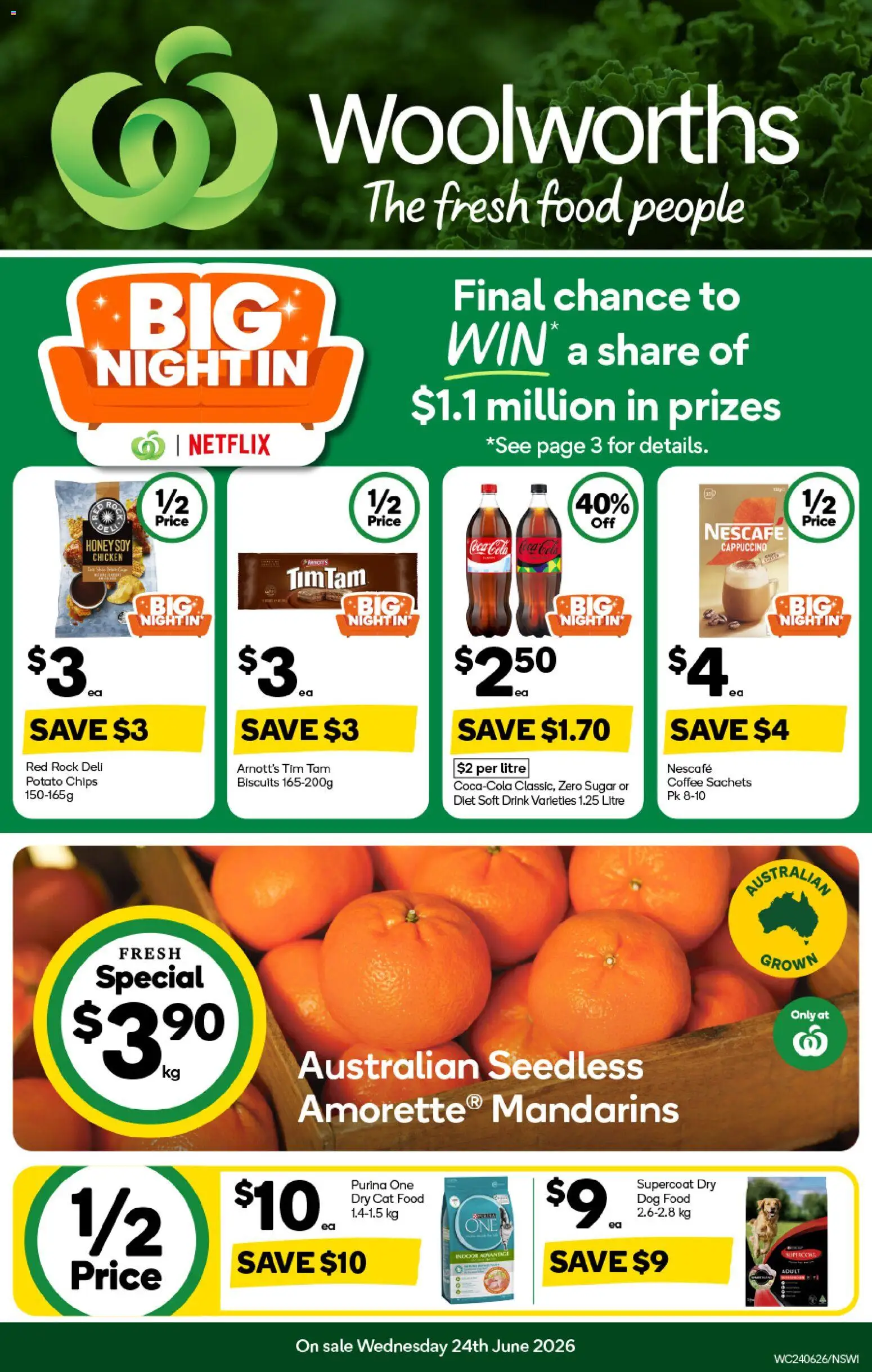 Preview of catalogue Woolworths catalogue NSW from shop Woolworths valid 24/06/2026