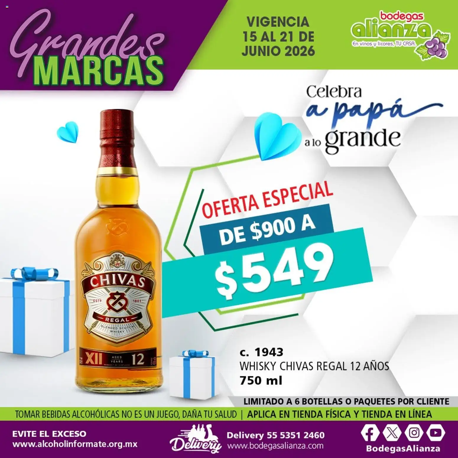 Vista previa las ofertas de la tienda Bodegas Alianza - Bodegas Alianza catálogo Grandes Marcas desde el 15/06/2026 