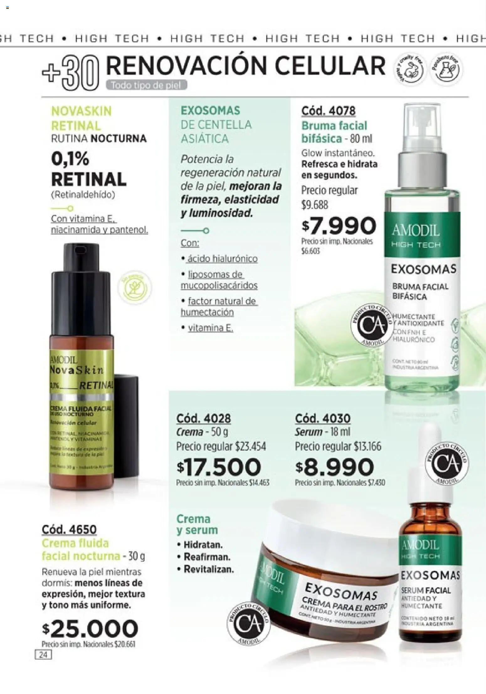 Vista previa del folleto de la tienda Amodil válido desde el 01/10/2026 - Celular, Serum, Crema, Bruma