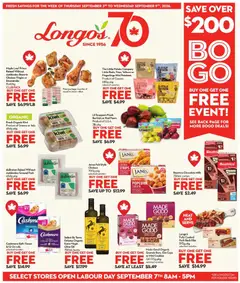 Un aperçu du dépliant Longo's weekly flyer / circulaire du magasin Longo's est valide à partir 3 sept. 2026