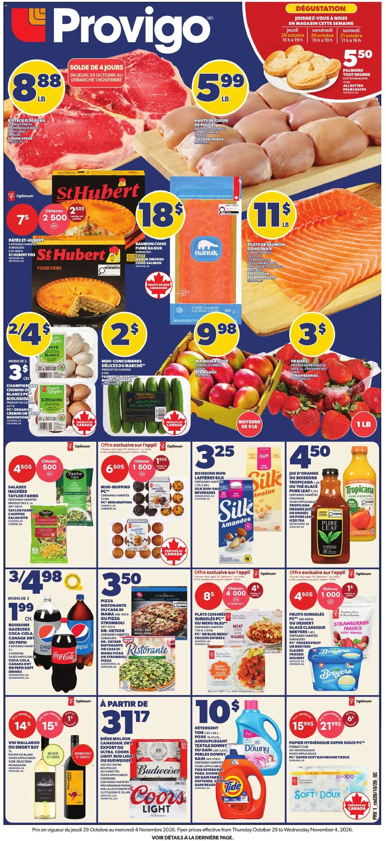 Preview of leaflet Provigo weekly flyer / circulaire from shop Provigo is valid from Oct 29, 2026
