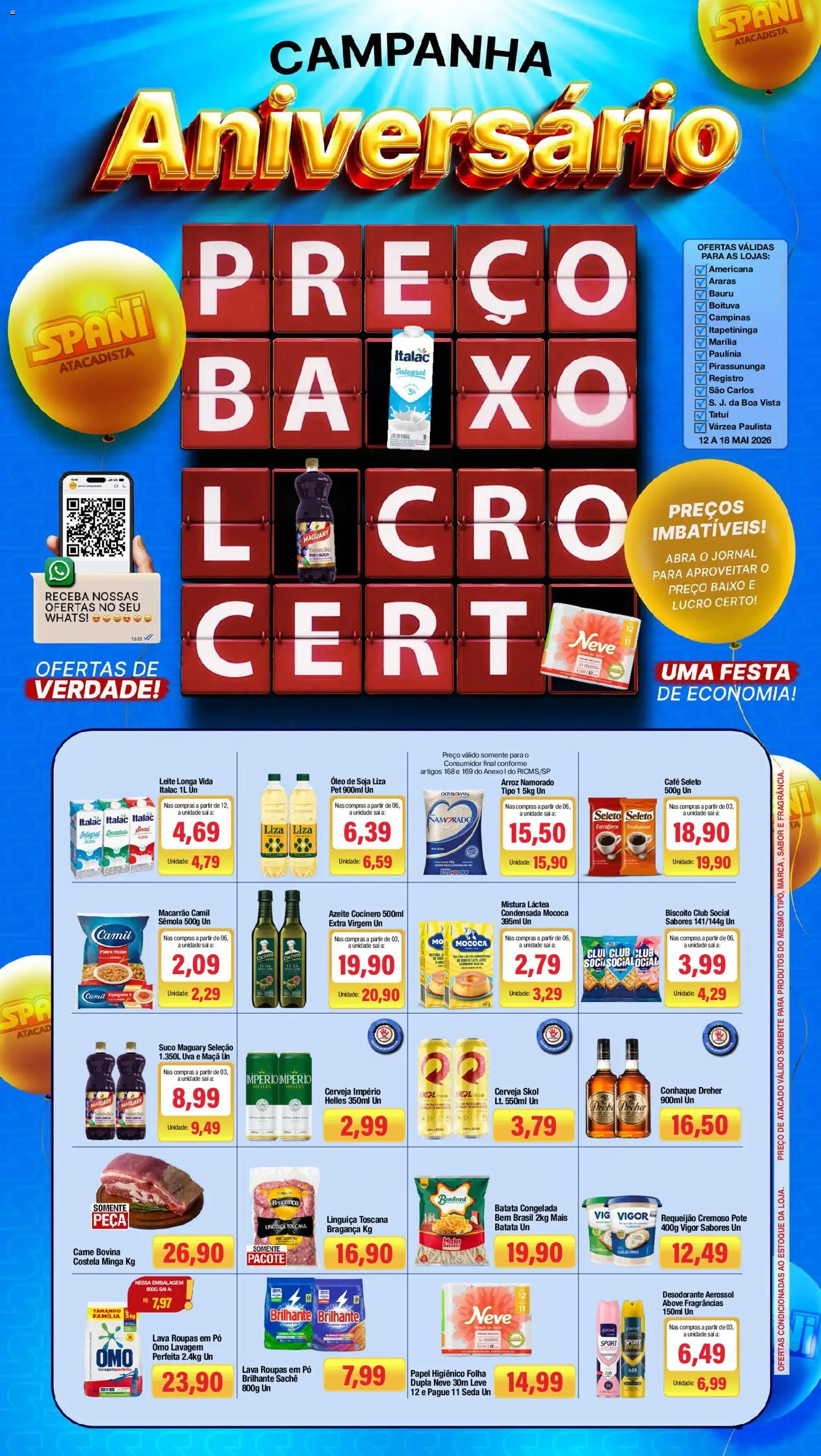 Pré-Visualização do folheto "Spani Atacadista - Ofertas da semana" da loja Spani Atacadista válido a partir de 12/05/2026