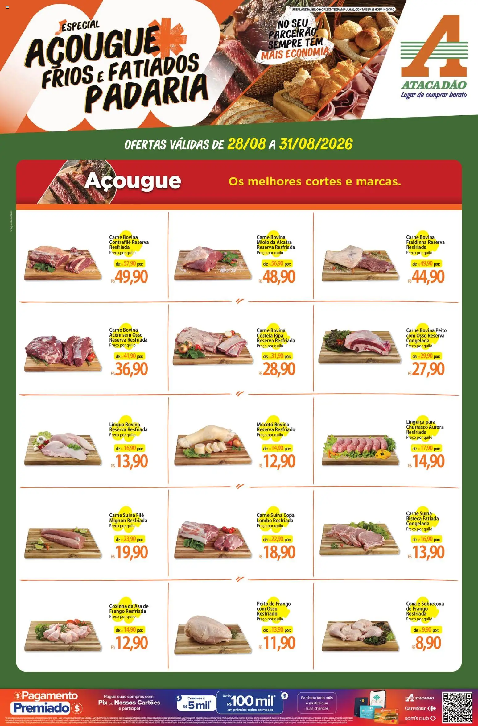 Pré-Visualização do folheto "Atacadão ofertas - MG" da loja Atacadão válido a partir de 28/08/2026