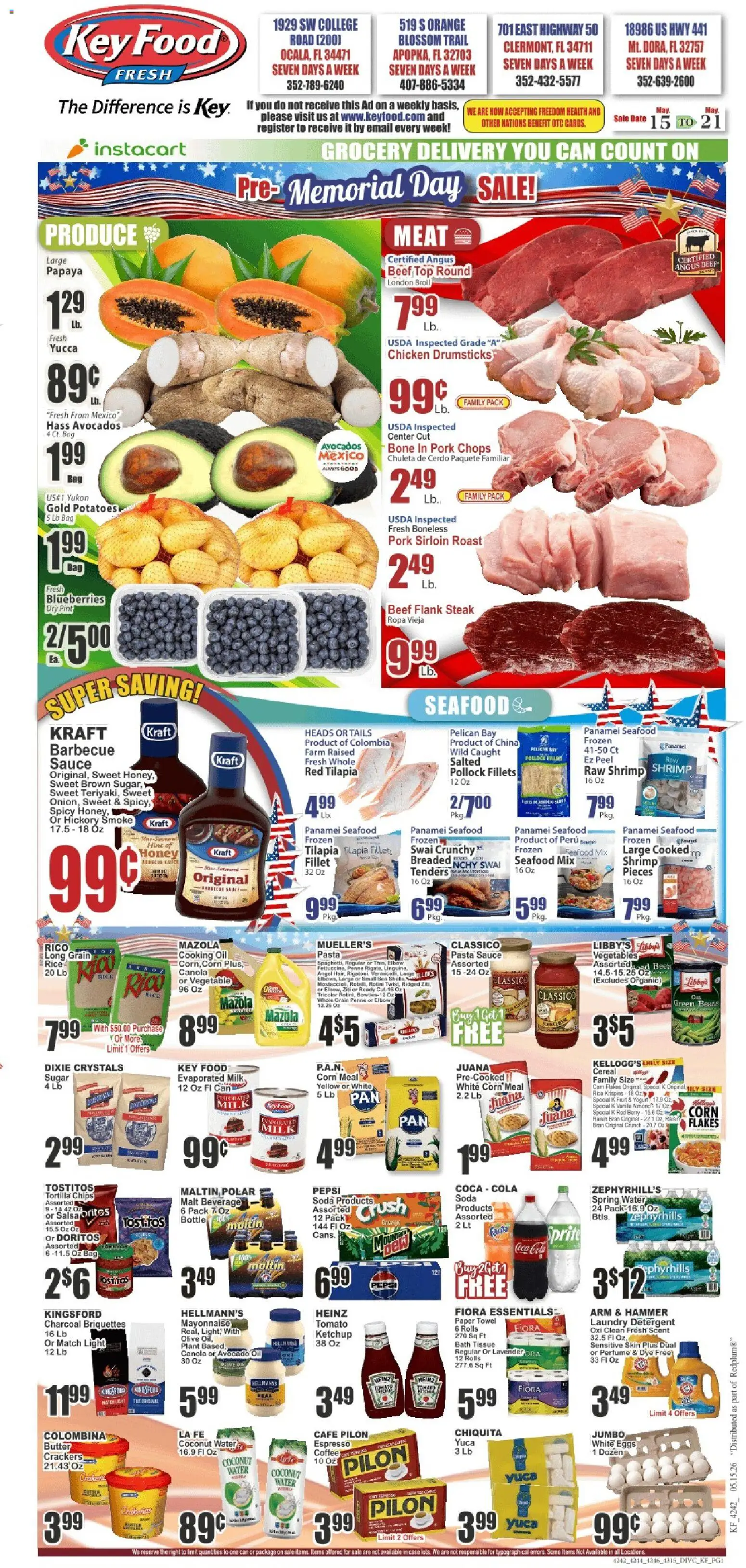 Ad Preview of Key Food Key Food Weekly Ad from 05/15/2026