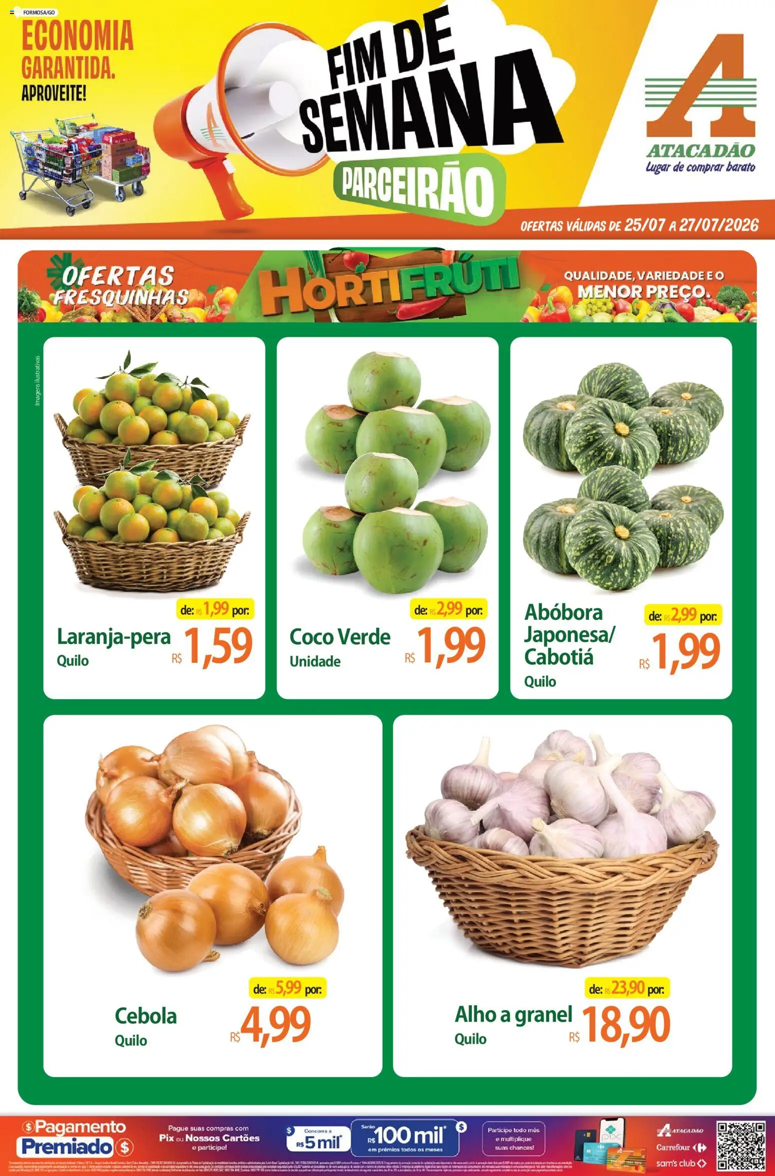 Pré-Visualização do folheto "Atacadão ofertas - GO" da loja Atacadão válido a partir de 25/07/2026