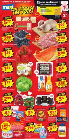 Un aperçu du dépliant Maxi weekly flyer / circulaire du magasin Maxi est valide à partir 4 juin 2026