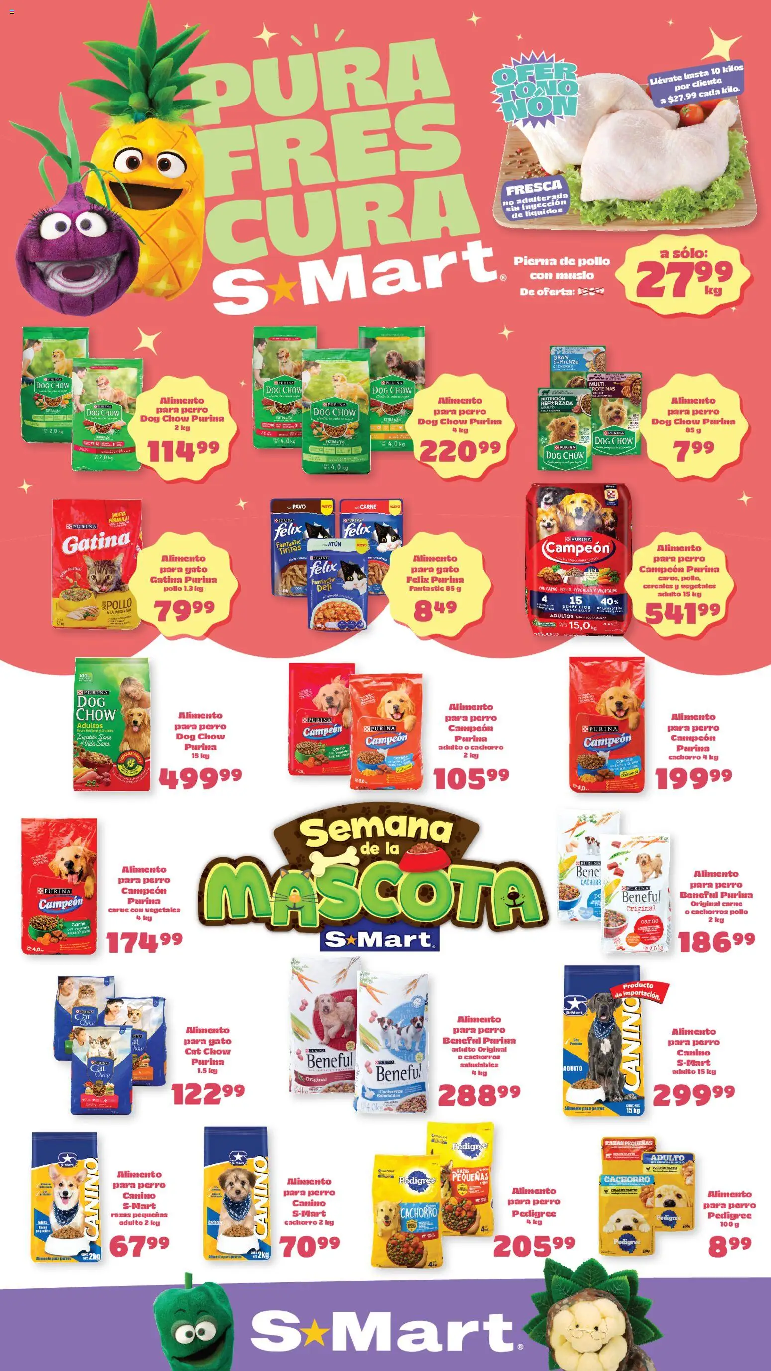 Vista previa las ofertas de la tienda S-Mart - S-Mart folleto Ofertas de feria Juárez desde el 10/04/2026 - Pollo, Proteína, Cereales, Carne, Pavo, Atún