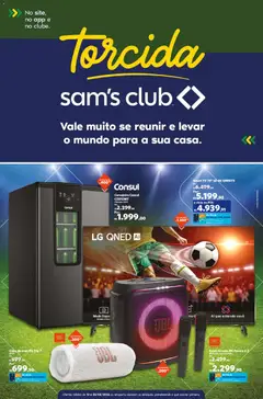 Pré-Visualização do folheto "Sam's Club ofertas Torcida" da loja Sam's Club válido a partir de 12/05/2026
