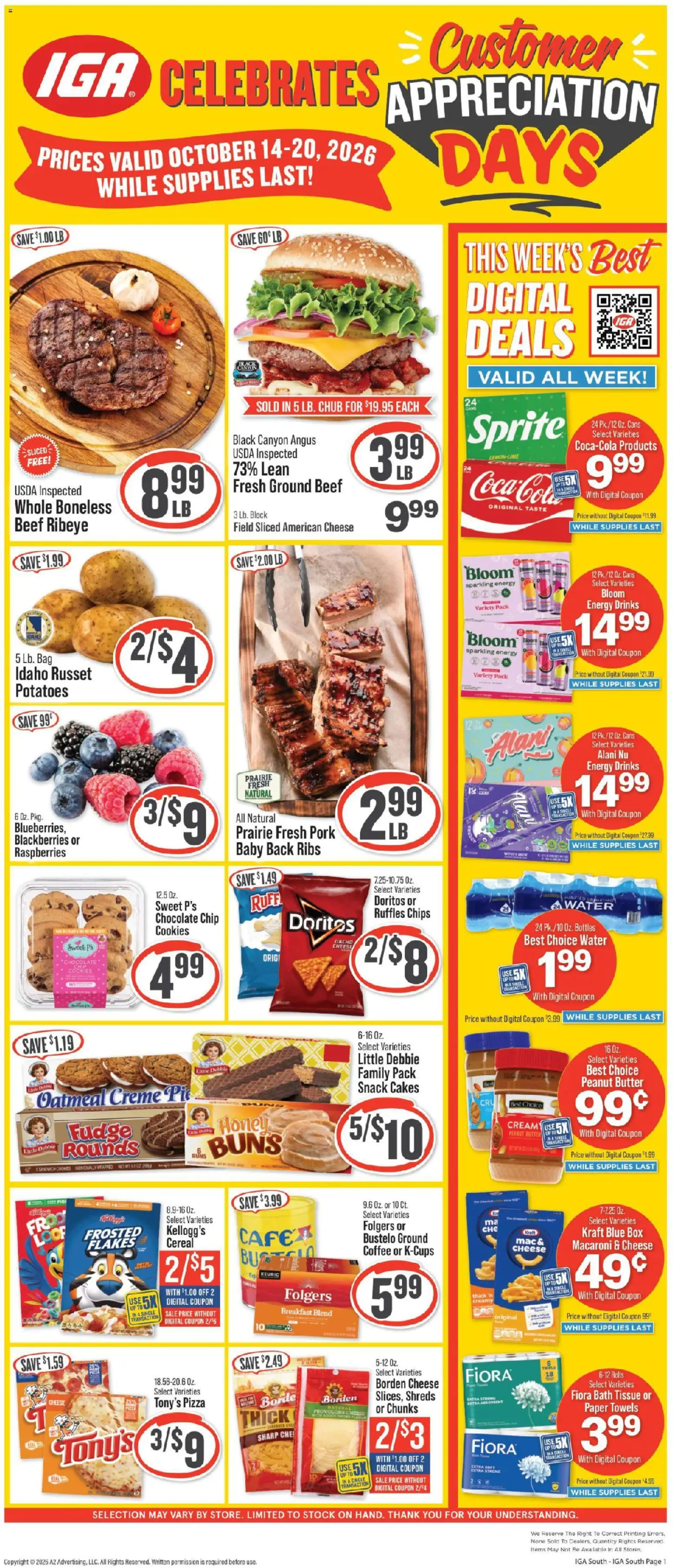 Ad Preview of IGA IGA Weekly Ad from 10/14/2026