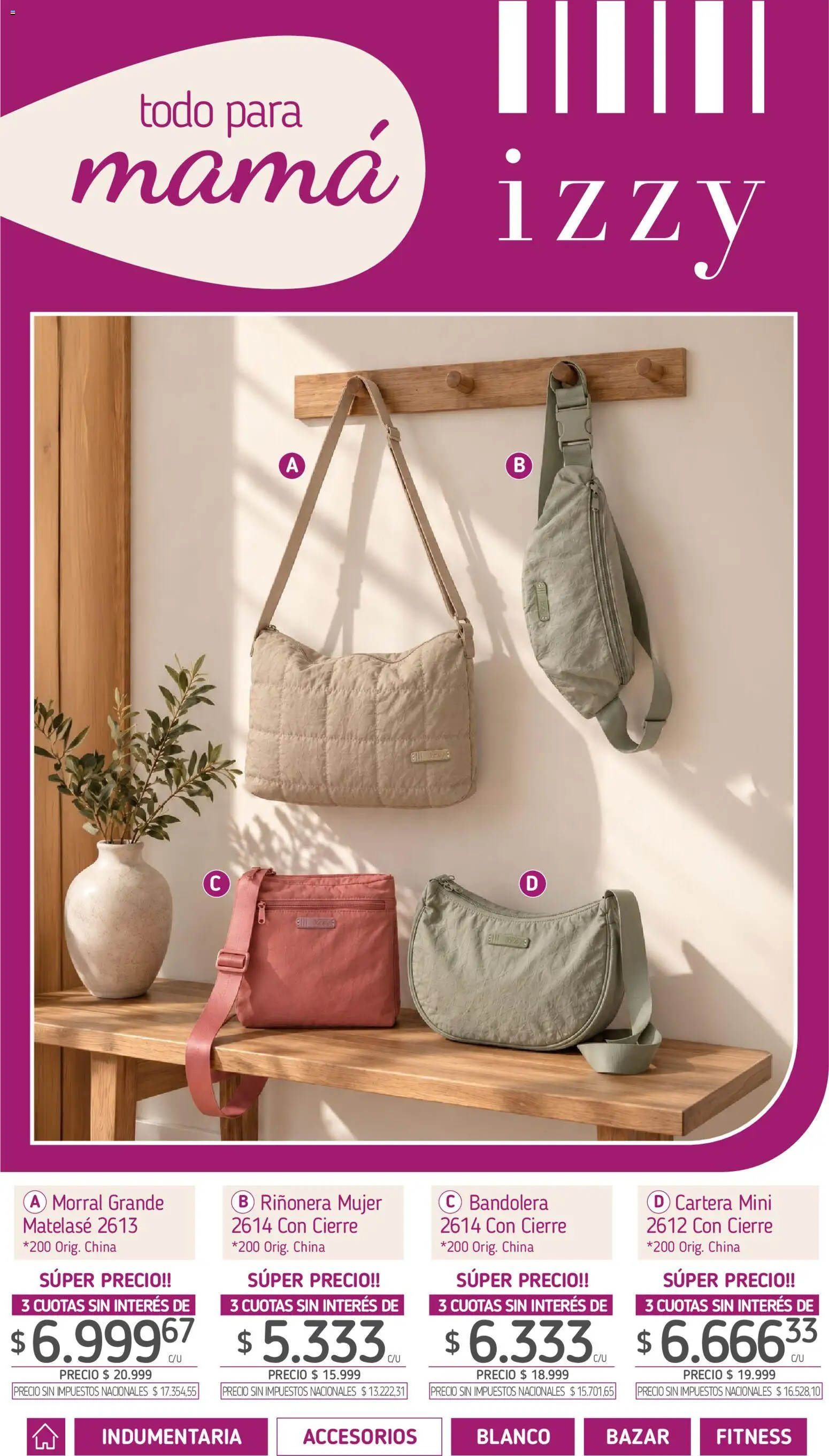 Vista previa del folleto de la tienda La Anonima válido desde el 01/10/2026 - Cartera, Riñonera, Morral