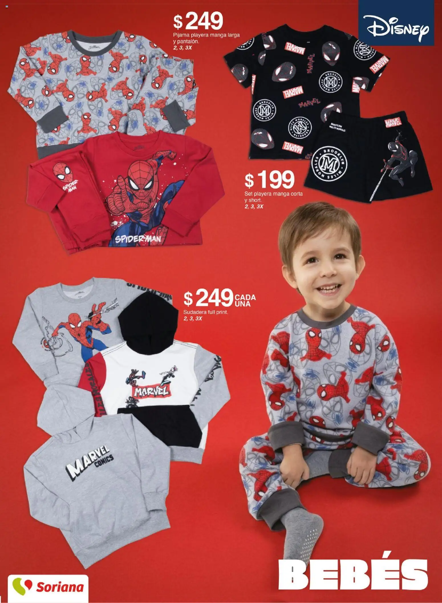 Vista previa las ofertas de la tienda Soriana - Soriana catálogo otoño invierno desde el 30/09/2026 - Playera, Sudadera, Manga, Pijama