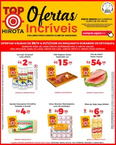Pré-Visualização do folheto "Hirota Food ofertas TV" da loja Hirota Food válido a partir de 29/10/2026