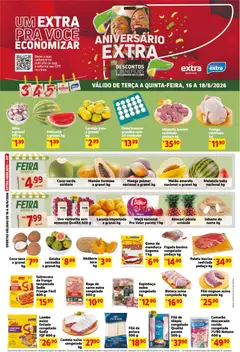 Pré-Visualização do folheto "Extra ofertas de Mercado Terça e Quinta" da loja Extra válido a partir de 16/06/2026