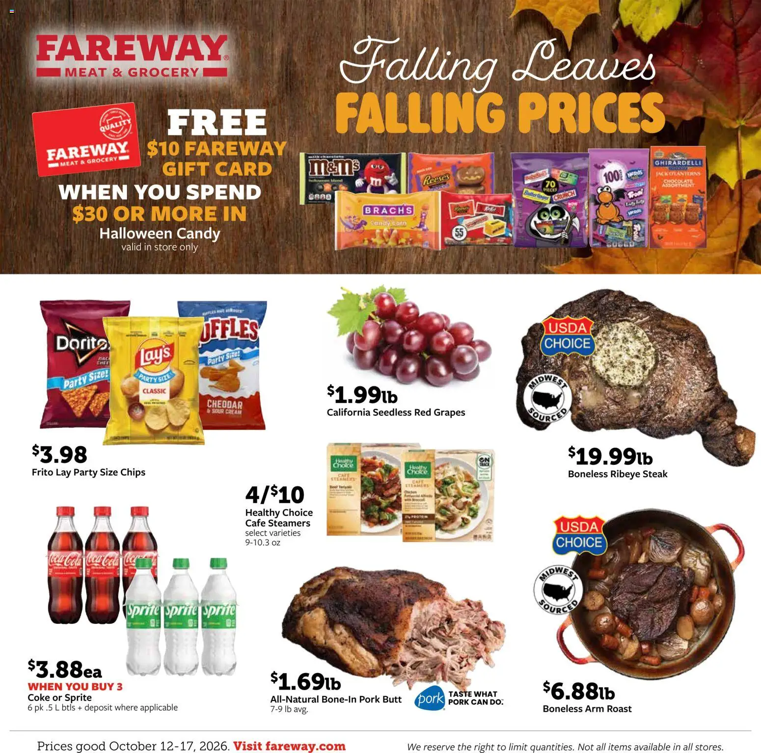 Ad Preview of Fareway Fareway Weekly Ad from 10/12/2026